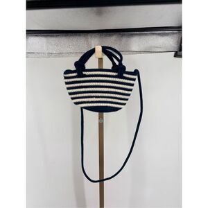 GAP Blue White Striped  Crossbody Bag Mini Purse Summer Beach NWT